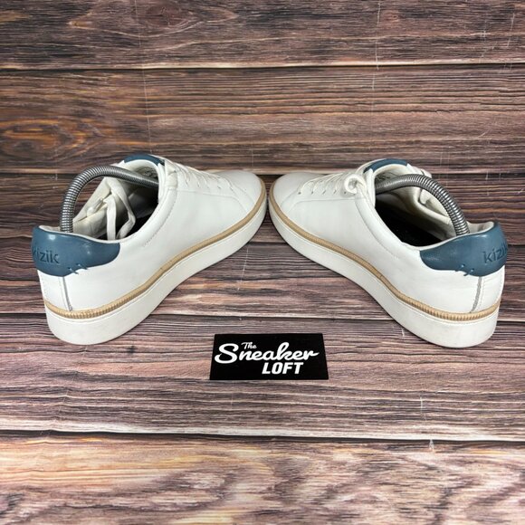 Kizik‎ Men's Sonoma Optic White Leather Casual Lace Up Shoes - Picture 5 of 8